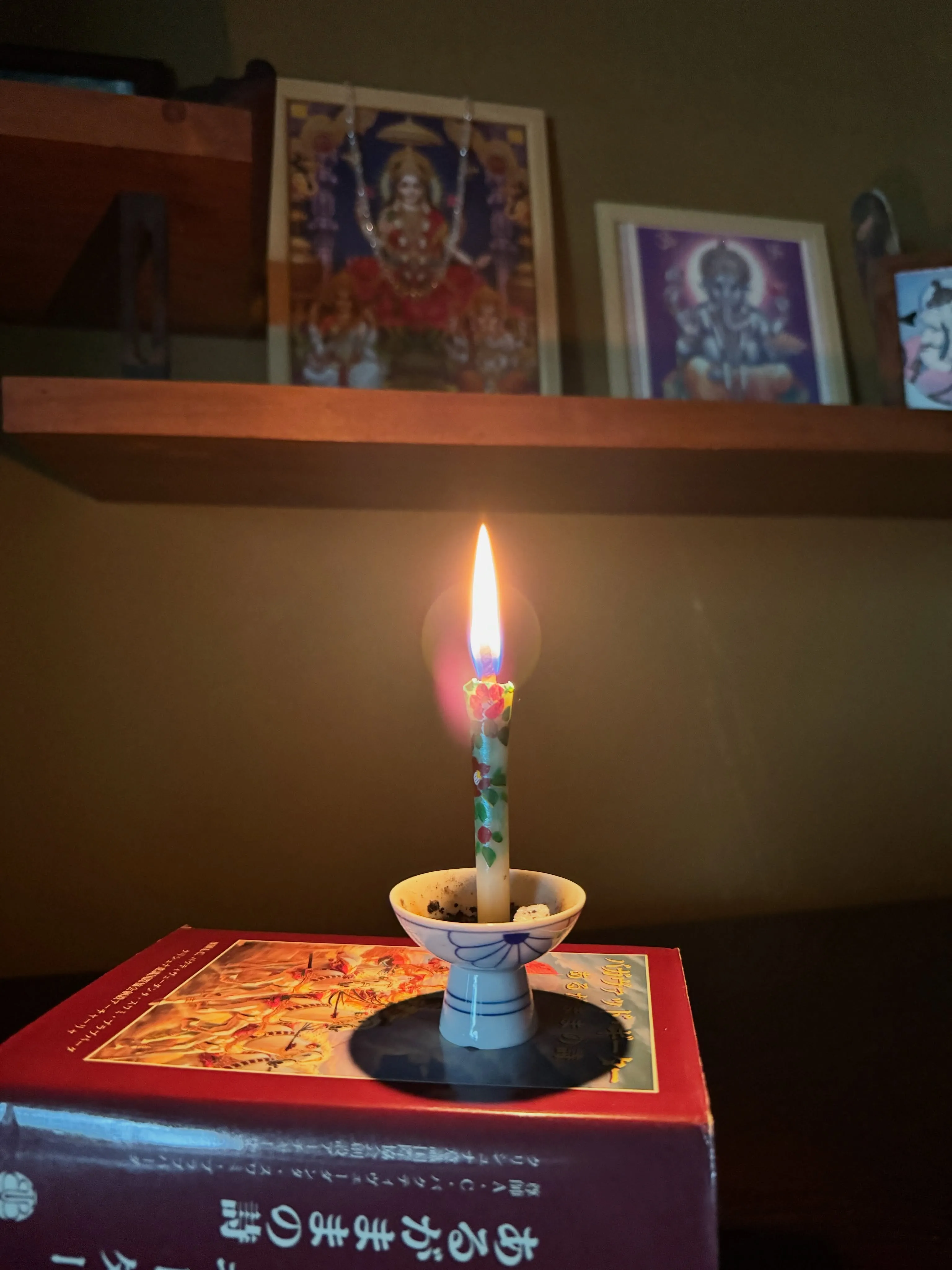 もらいものばかりに囲まれて、インドの先生の奥さま(アンマ)か...